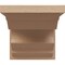 Ekena Millwork 8"W x 8"D x 8"H Wide Sheridan Rough Cedar Woodgrain TimberThane Corbel, Primed Tan CORUR08X08X08SHERCPR - alternate 3